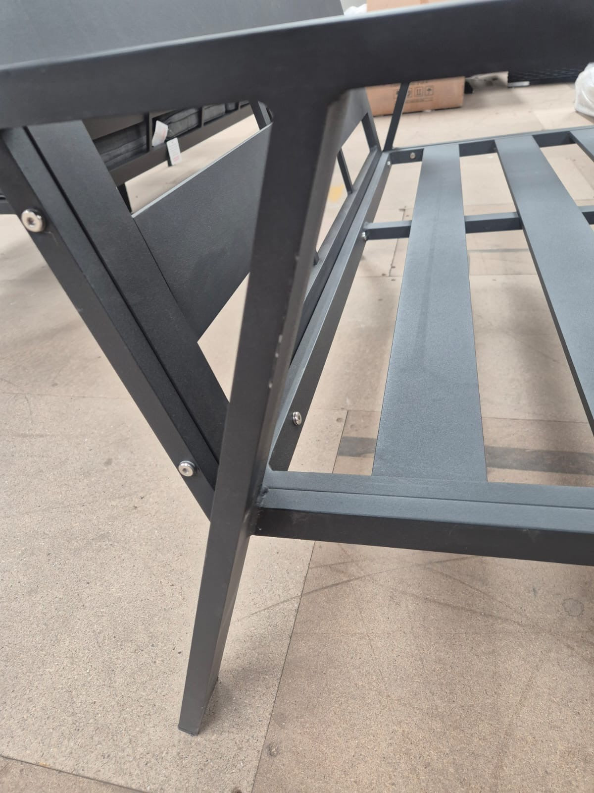 Sienna Aluminium Sofa Dining Set with Rattan Dining Table in Grey