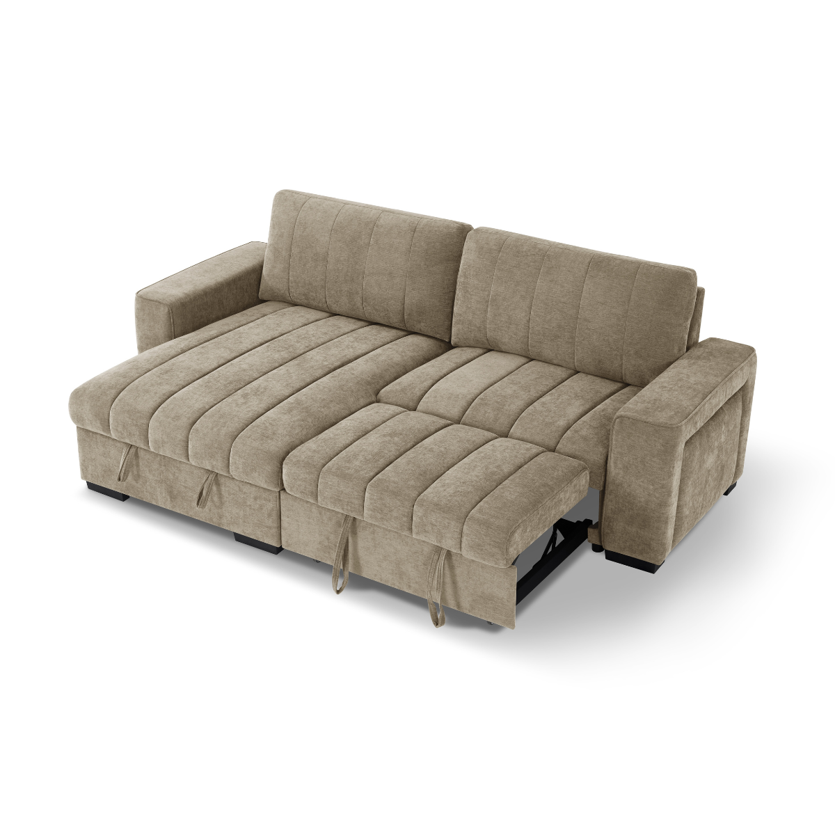 Alfie Universal Corner Sofa Bed in Beige - AMC Furniture