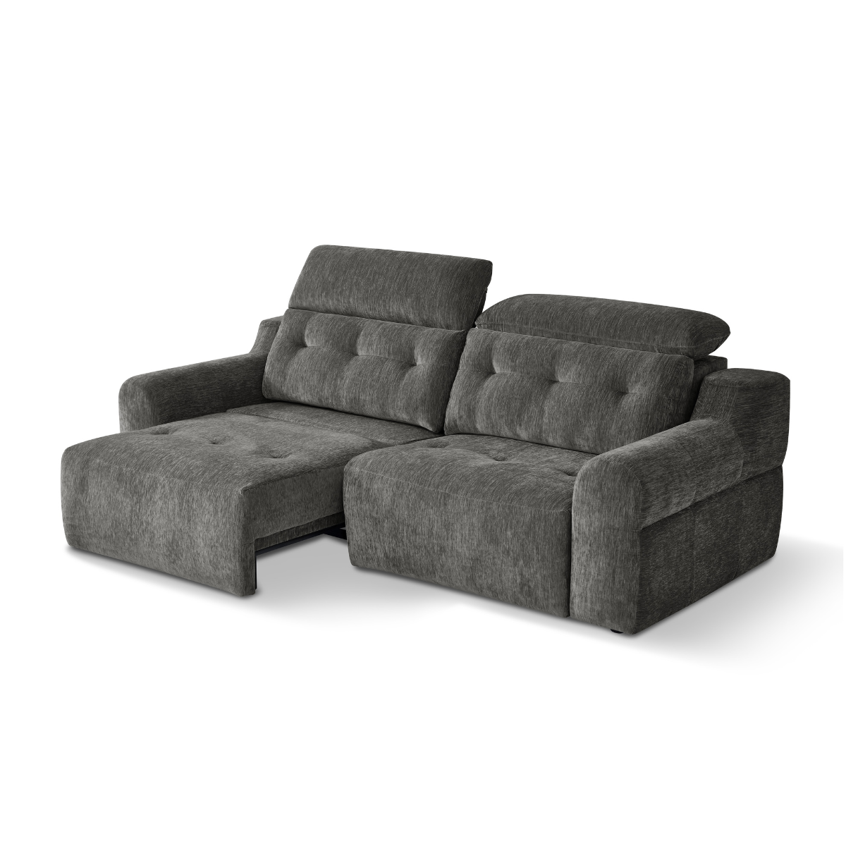 Bolt Electric 3 Seater Sofa Charcoal - AMC Furniture