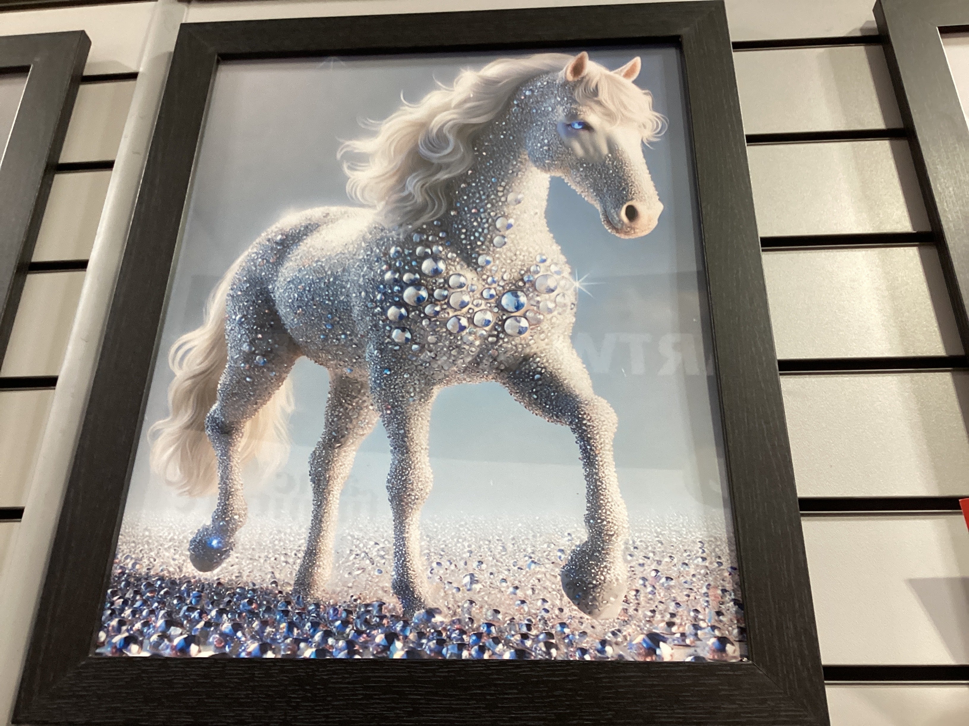 White horse 50X40 AN2577 FN39 BLACK PLAIN - AMC Furniture