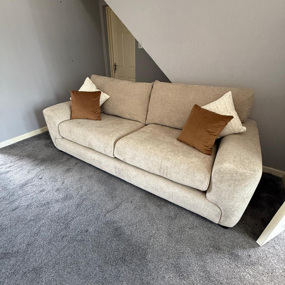 Eden 3 Seater Sofa in Sand Lebus