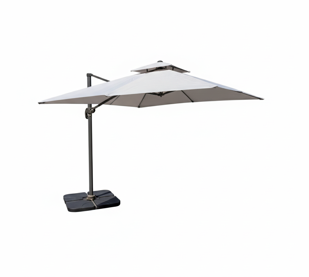 3m Cantilever Parasol in Beige (Base included)