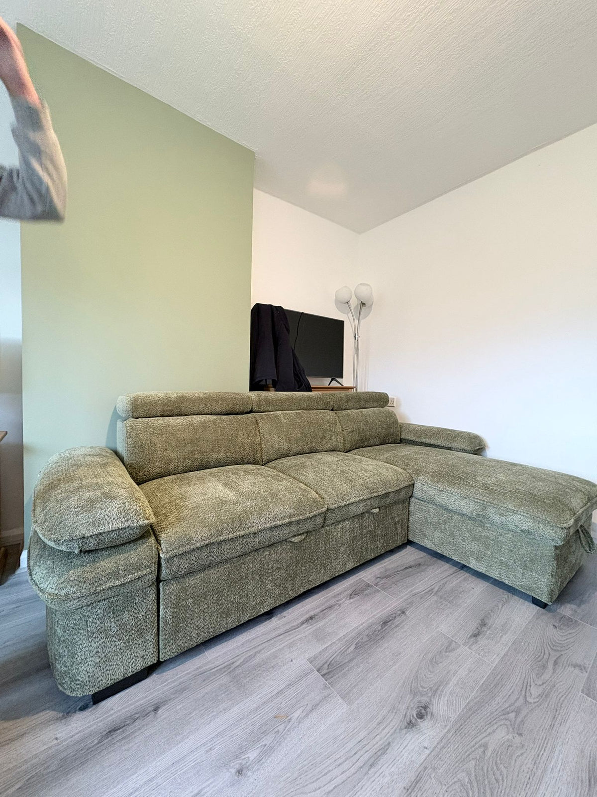 Shoreditch Fullback U Shape Corner Sofa in Platinum