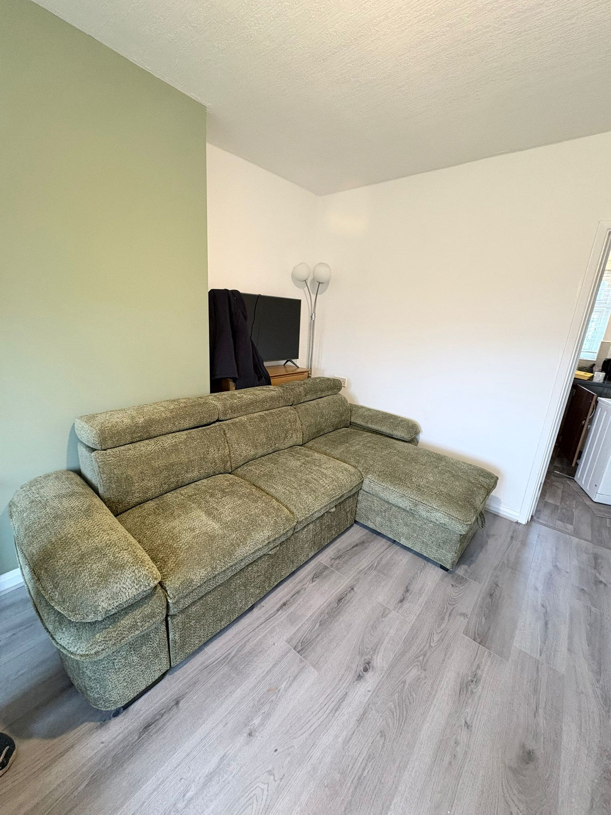Shoreditch Fullback U Shape Corner Sofa in Platinum
