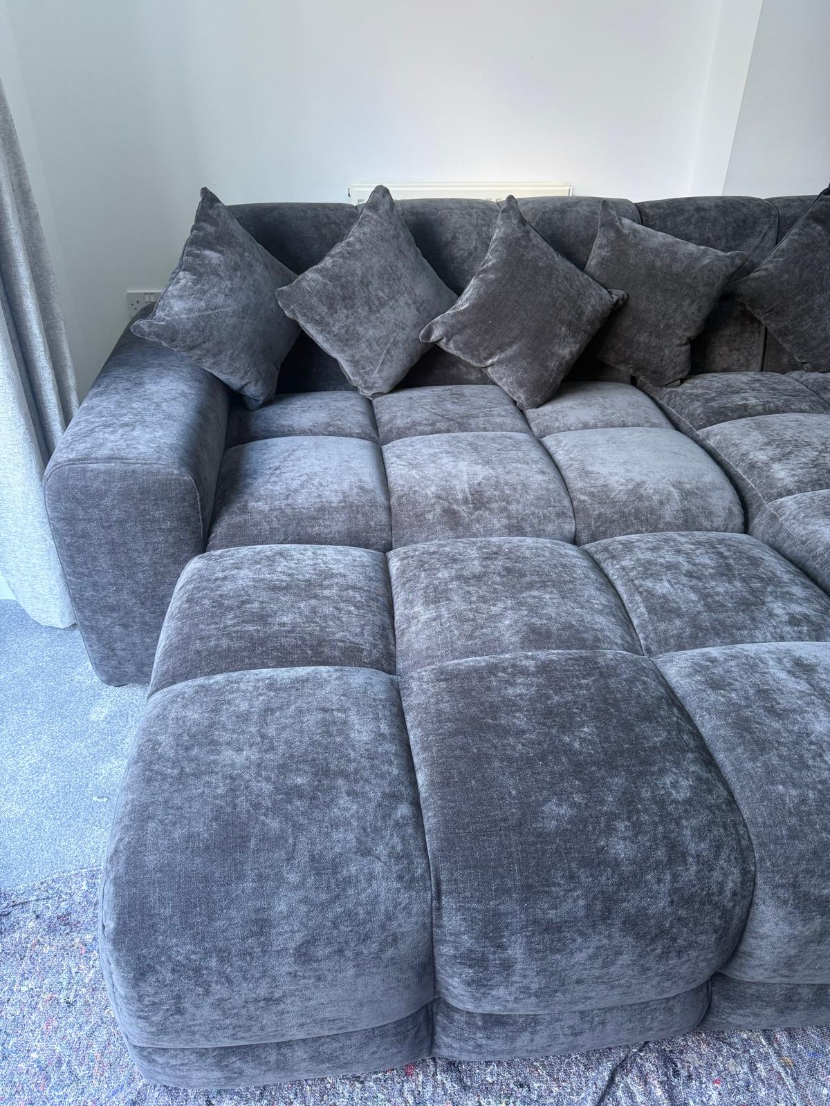 Amalfi Universal Corner Sofa Bed in Grey