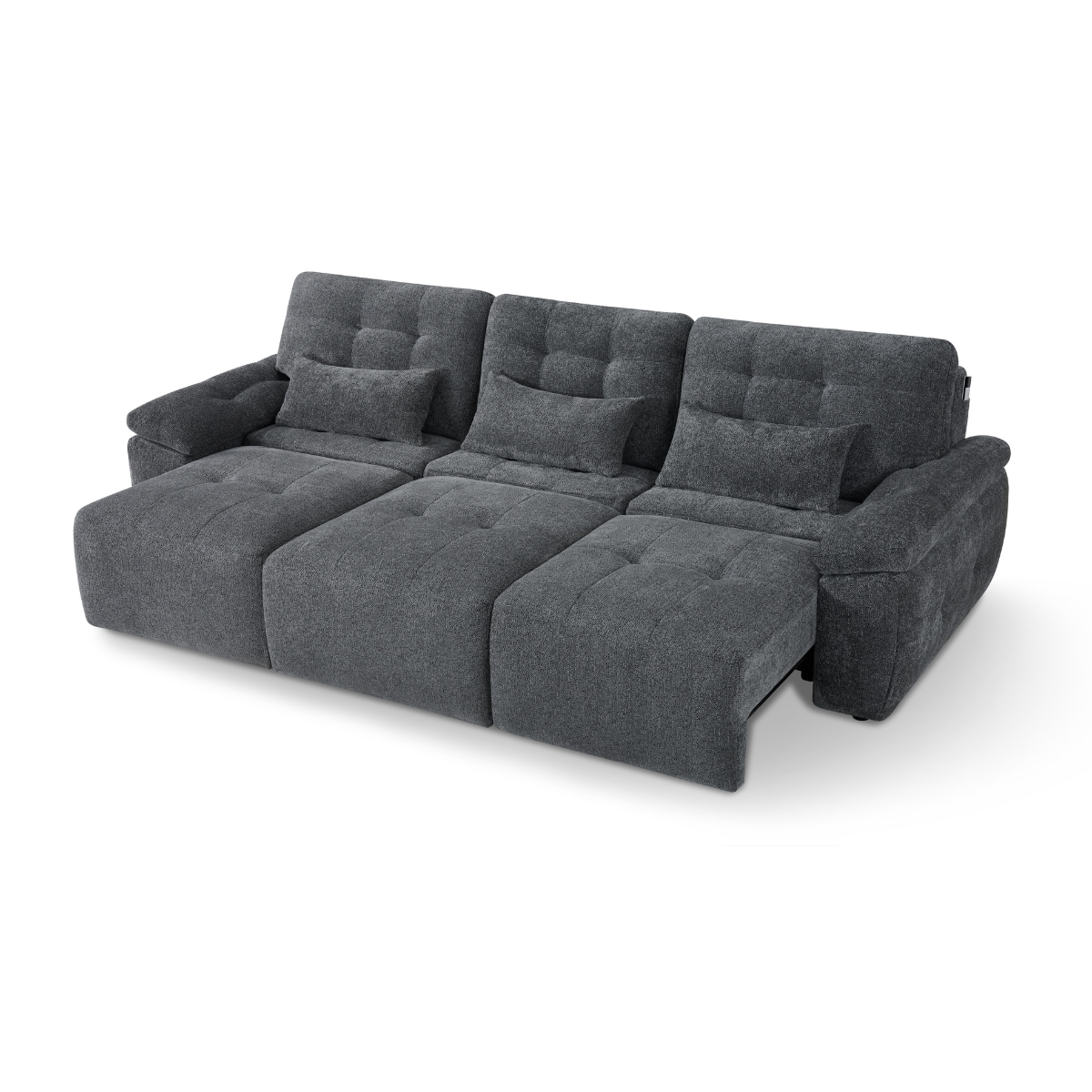 Myla Electric 3 Seater Sofabed in Grey - AMC Furniture