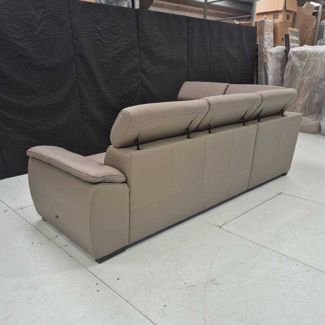 Eea Leather Corner Sofa - AMC Furniture