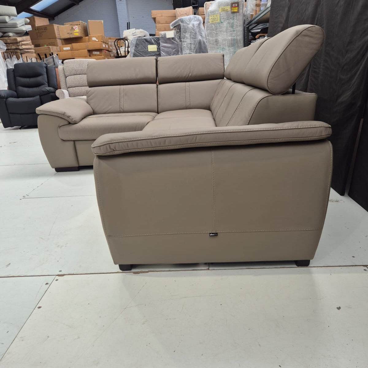Eea Leather Corner Sofa - AMC Furniture