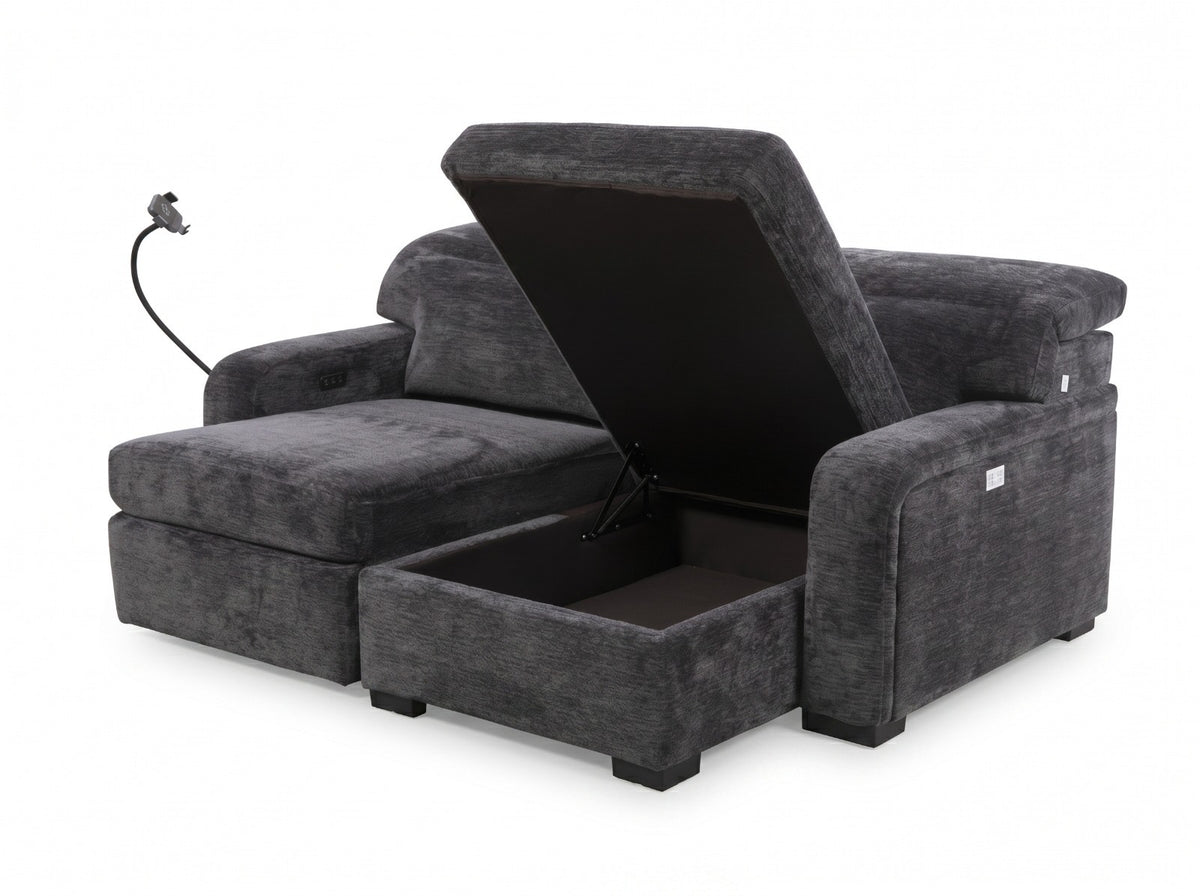 Casa Storage Corner Sofa with Power Slider Meta Sofa