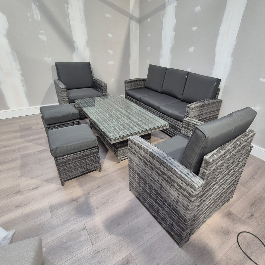Rattan Garden Sofa Set with Coffee Table - Clearance Rattan Republic