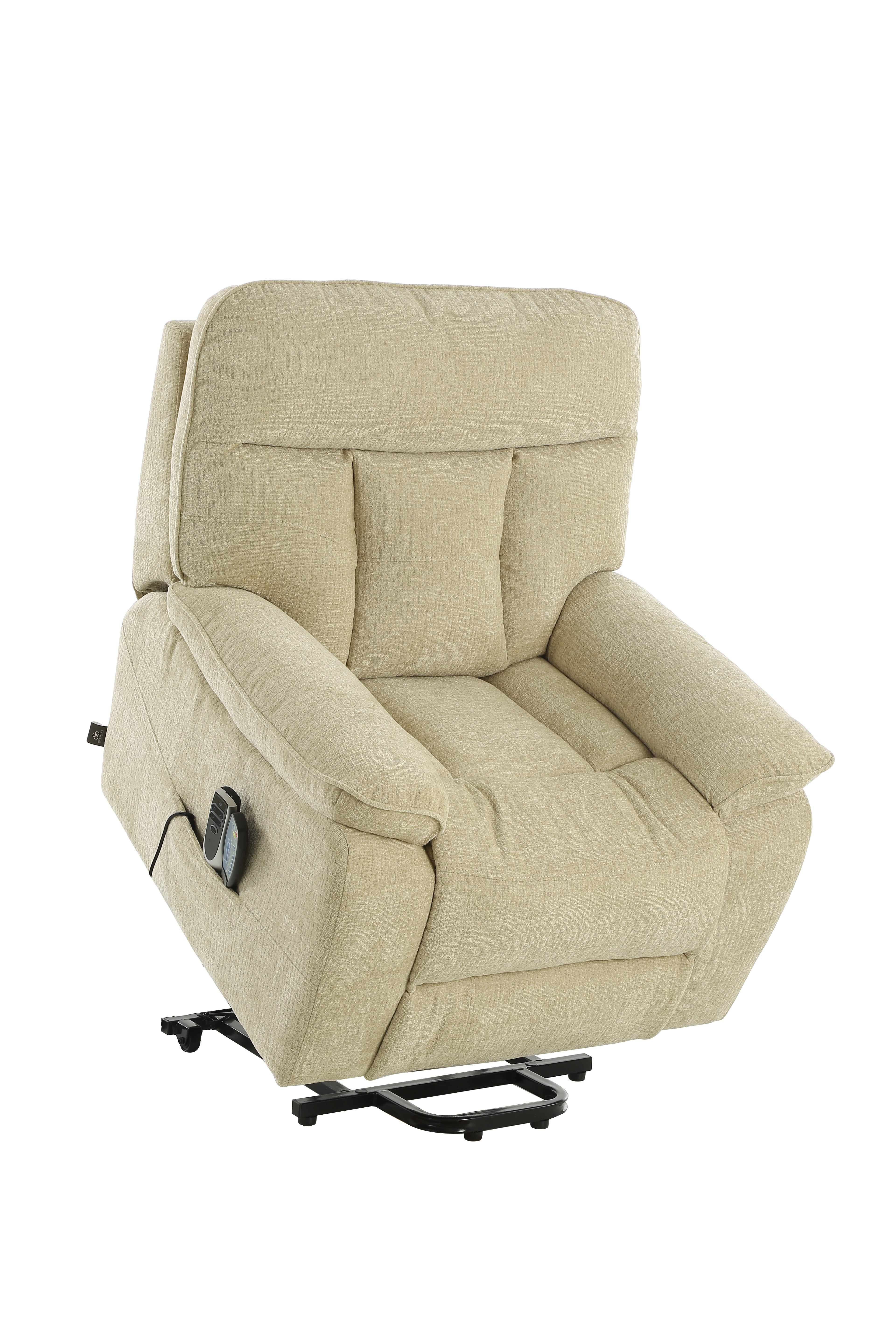 Truro Rise and Recline Massage Chair Beige - AMC Furniture