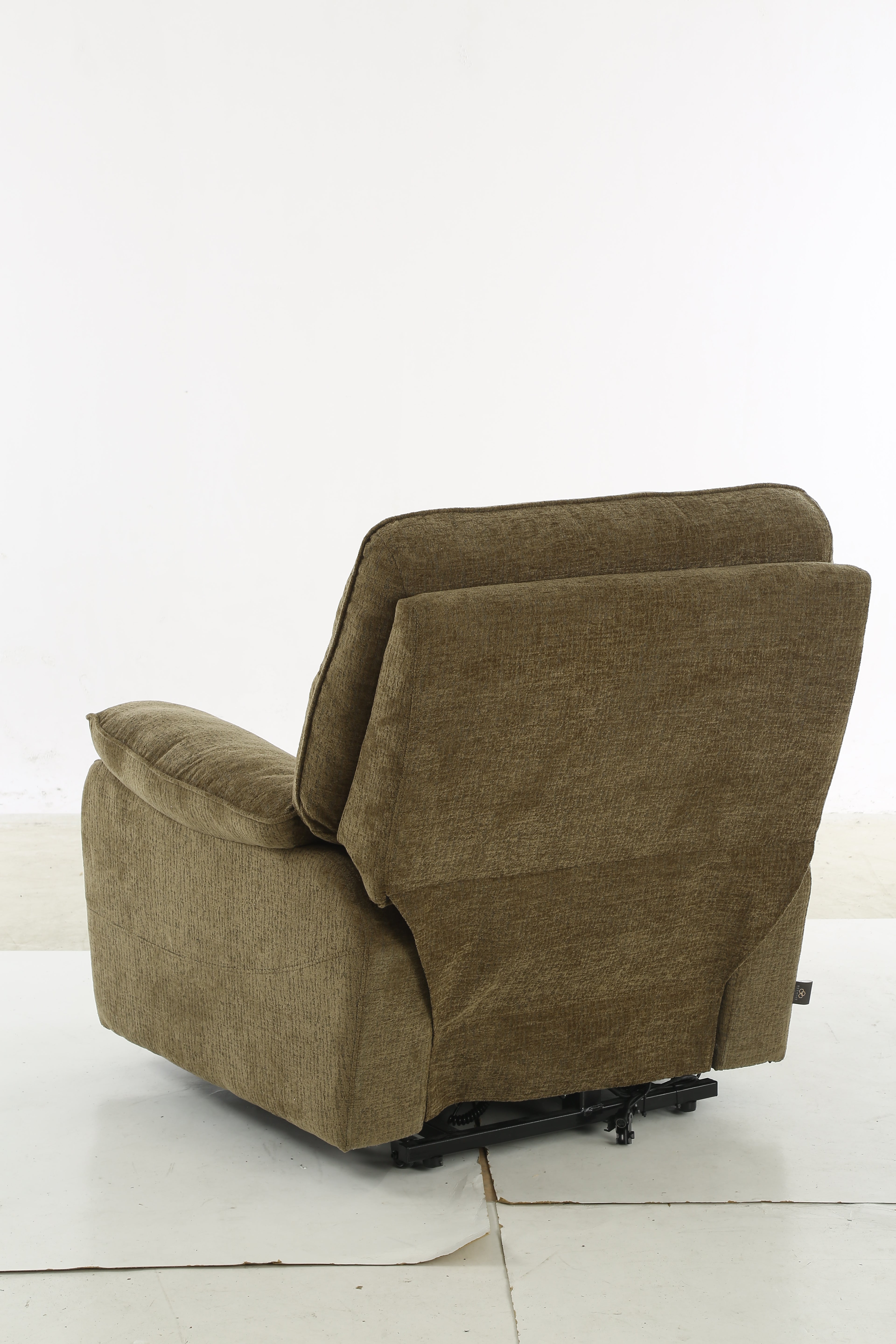 Truro Rise and Recline Massage Chair Brown - AMC Furniture