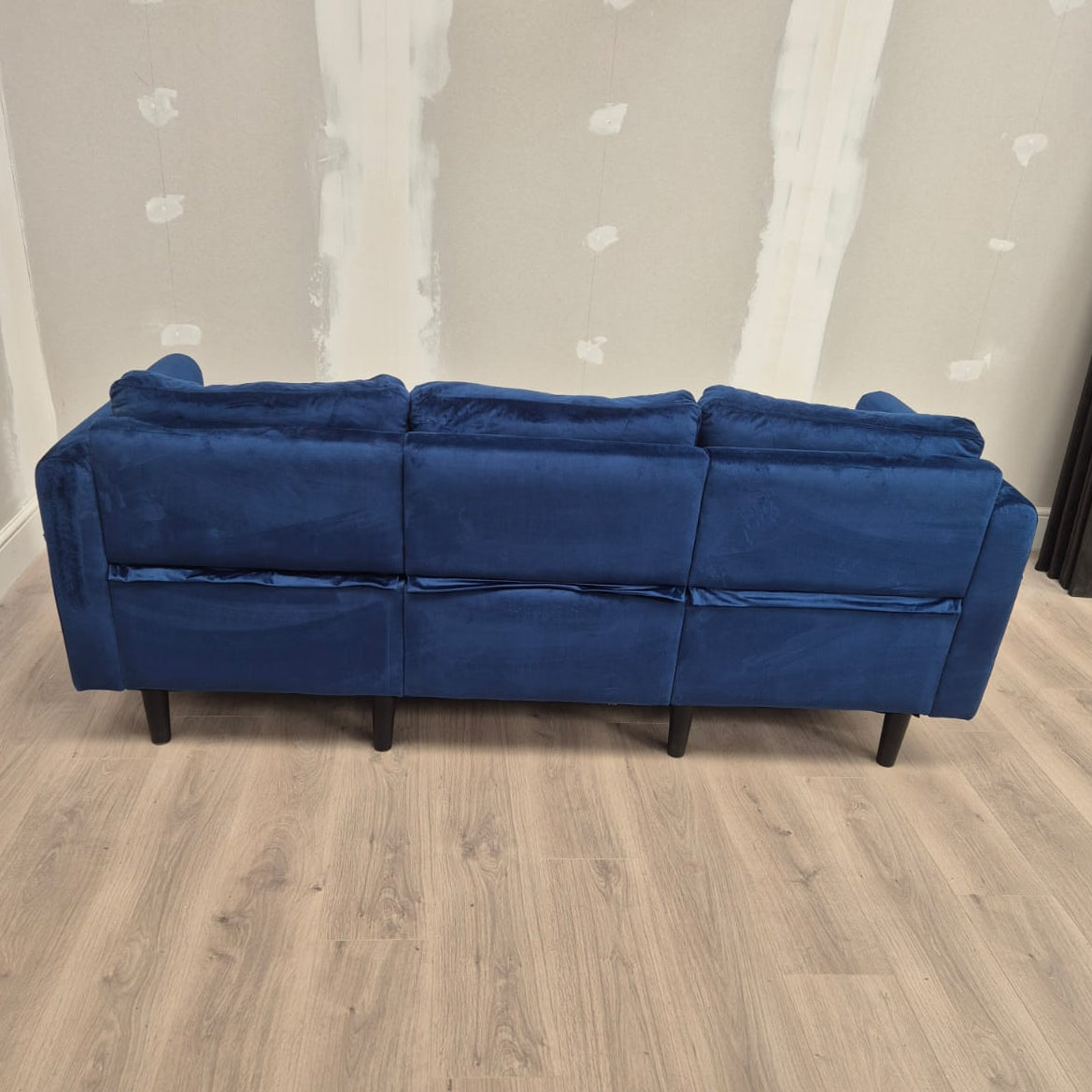 3 Seater Sofa in Plush Blue