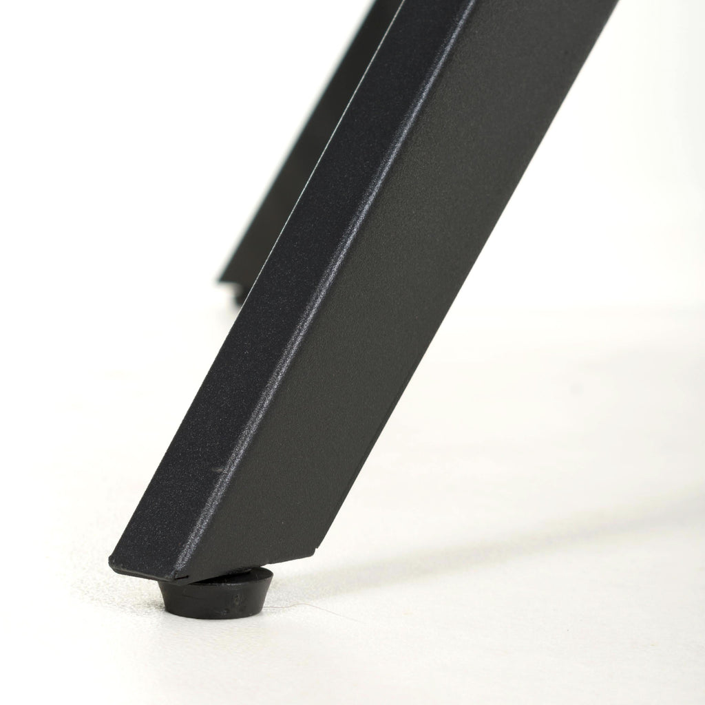 Islington 1.2m Black Dining Table with 4 Grey Luca Chairs AMC Furniture