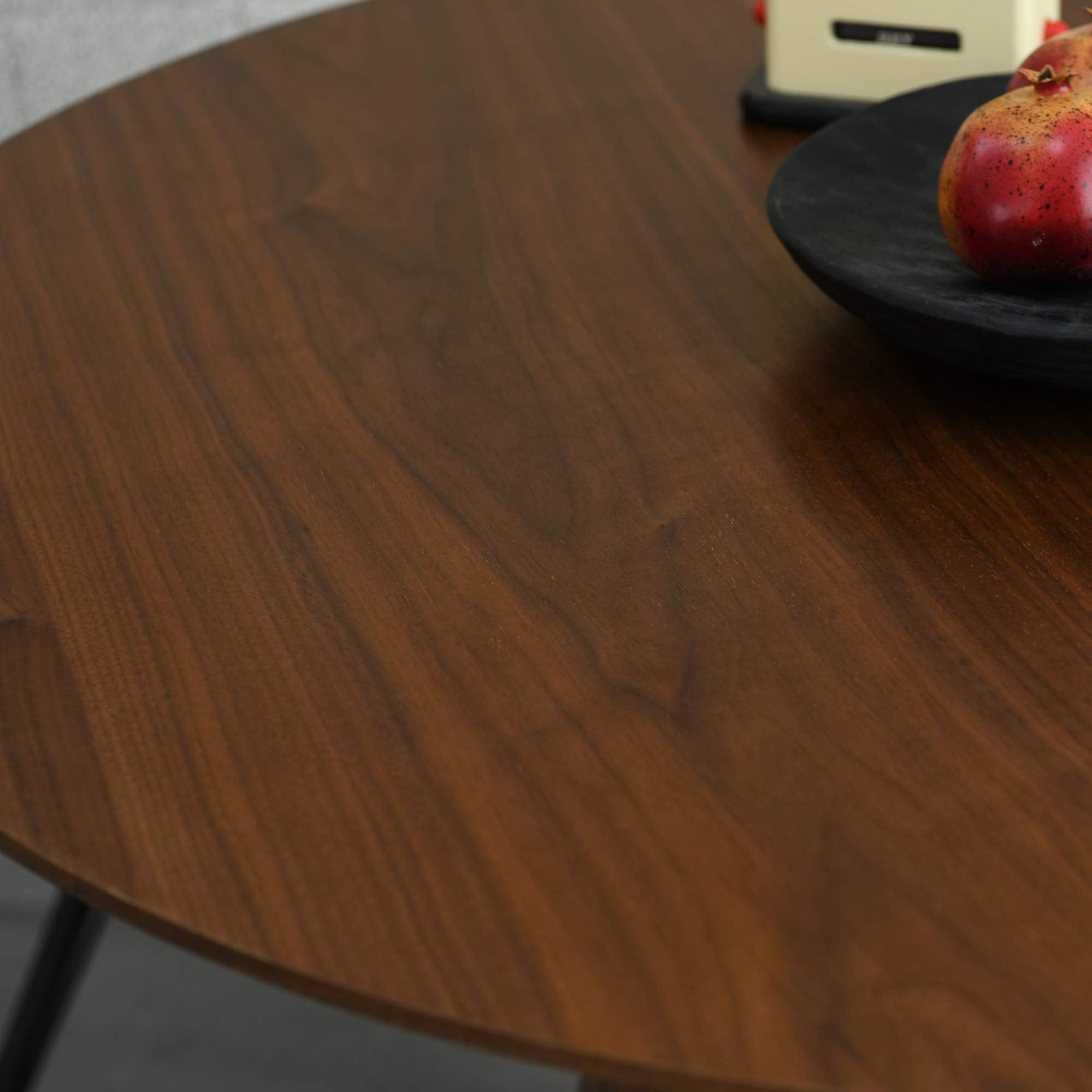 Claremont 1m Round Walnut Dining Table (7019401838656) (14888475525498)