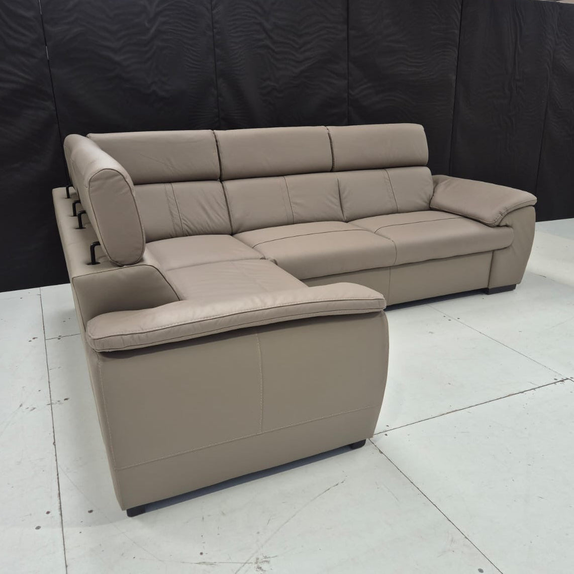Eea Leather Corner Sofa - AMC Furniture