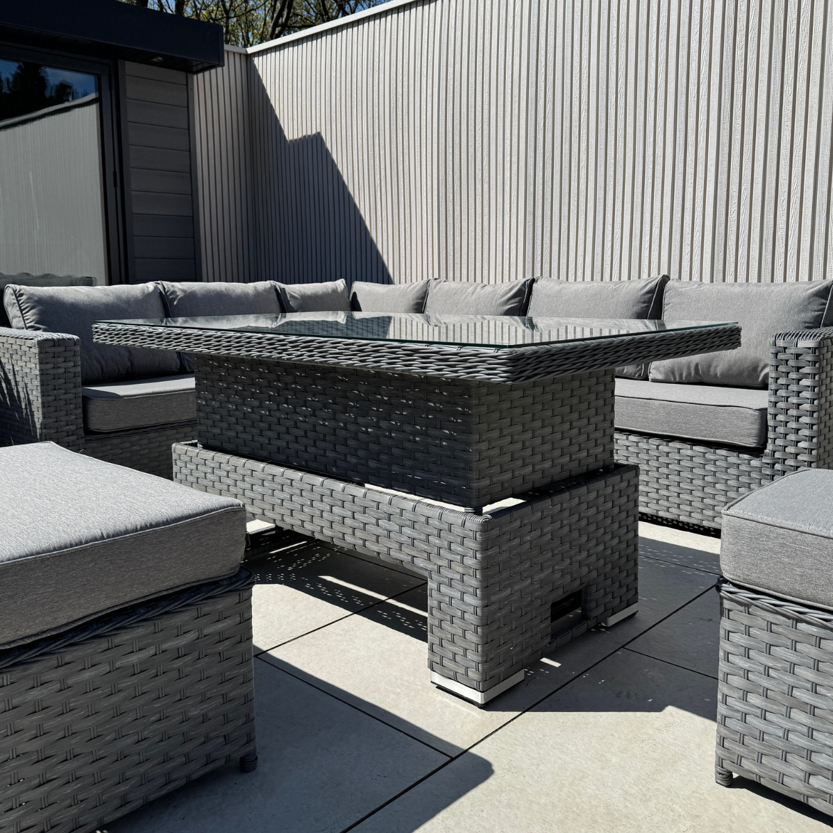 Capri Modular Corner Dining Set with Rising Table - AMC Furniture
