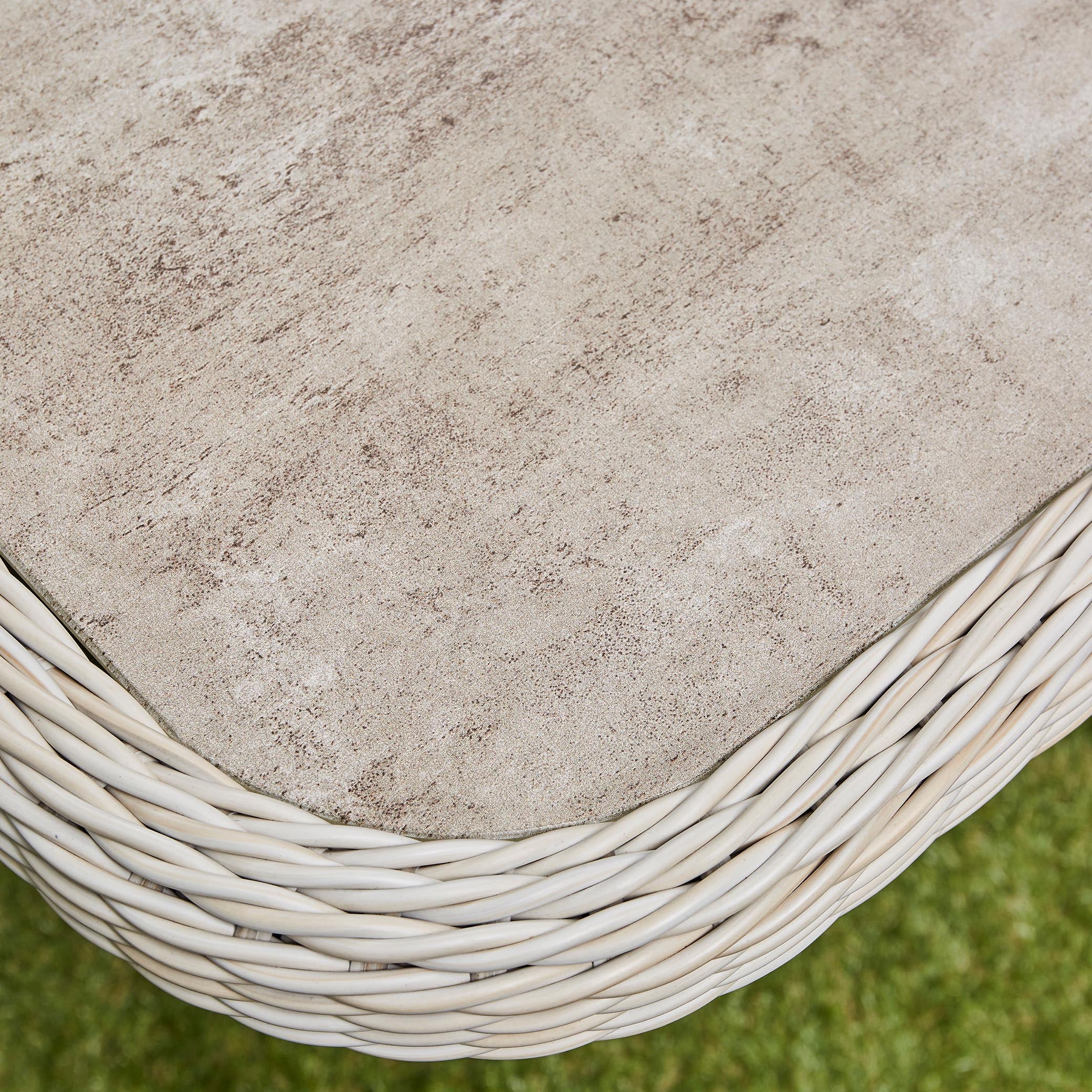 Asha Corner Rising Fire Pit Dining Set - Beige (14929989009786)