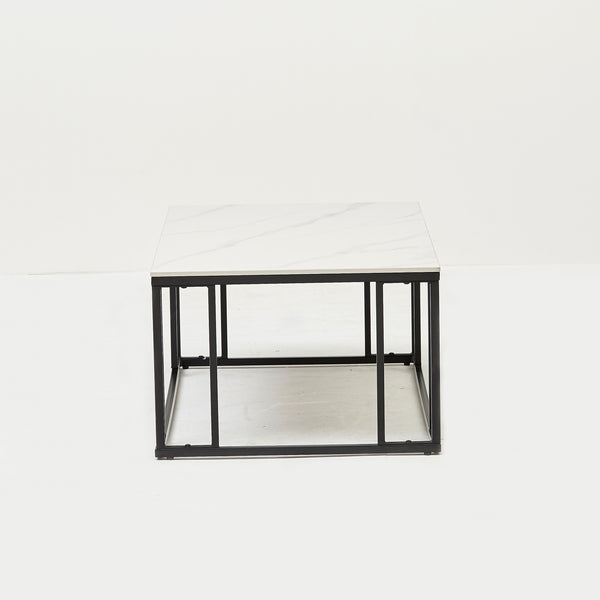 Cairo Coffee Table with White Stone Top (6830591934528)