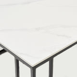 Cairo Coffee Table with White Stone Top (6830591934528)