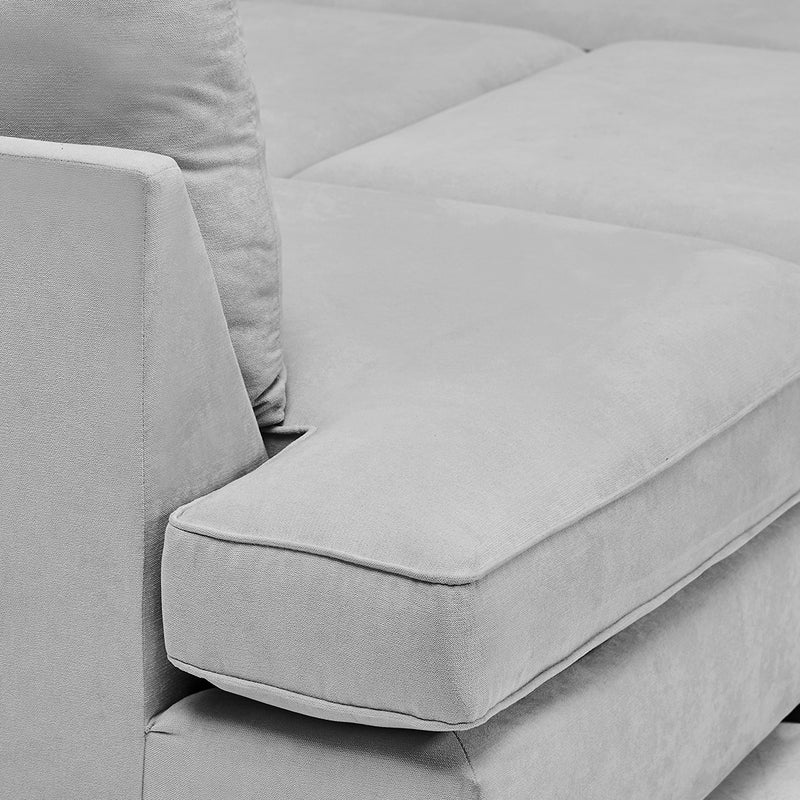 Camden U Shape Sofa Set in Grey (6729991651392)