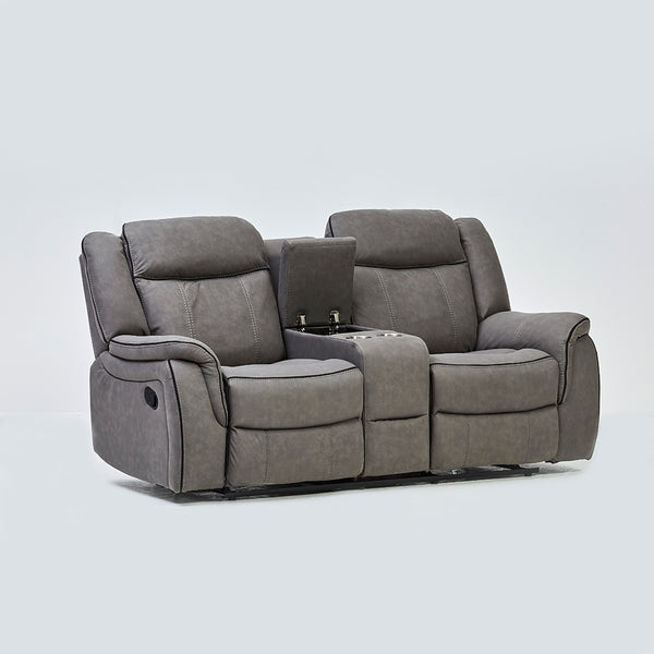 Dover Reclining 2 Seater Sofa in Grey (6791428571200)