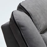 Dover Reclining 3 Seater Sofa in Grey (6791428407360)