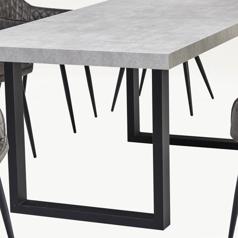New York Concrete Effect Dining Table (6594959048768)