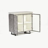 New York Concrete Effect Small Sideboard in Black (6830598520896)