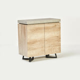 New York Concrete Effect Small Sideboard in Grey (6830599110720)