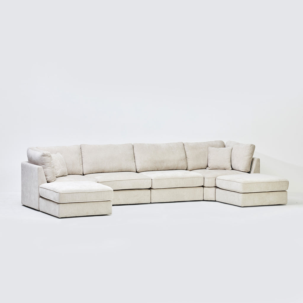 Shoreditch Large U Shape Corner Sofa in Seoul Calico (PREORDER) AMC
