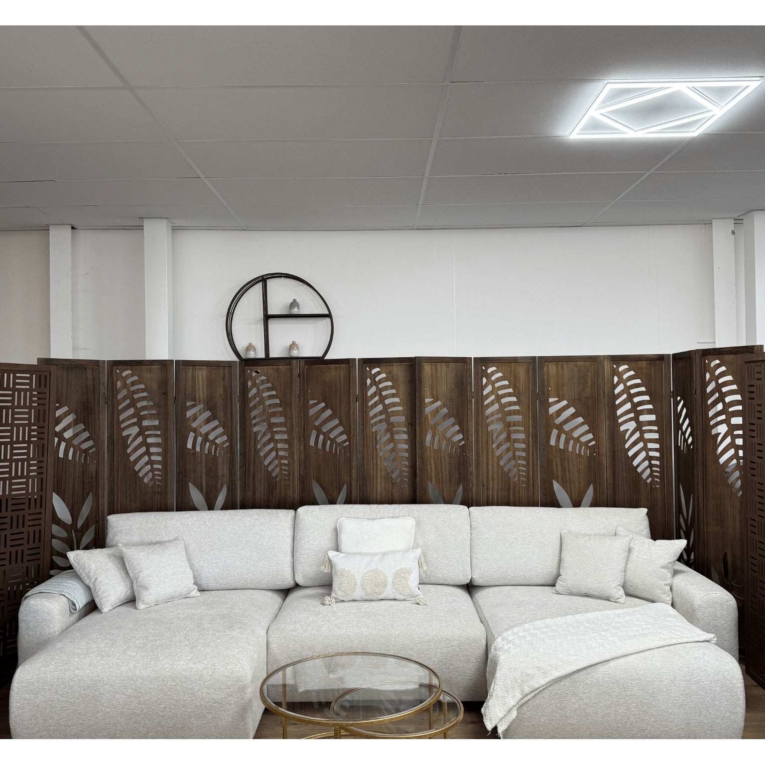 Alba U Shape Sofa Bed in Beige