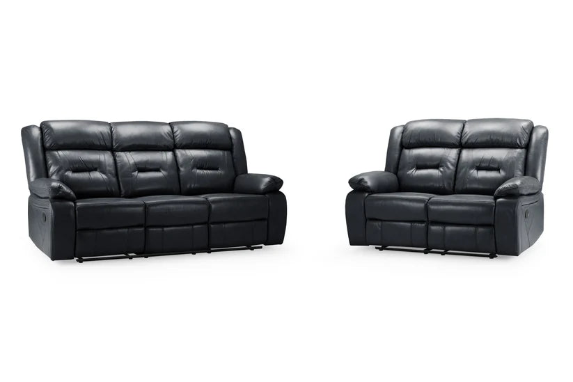 Albie Recliner Sofa Black 3+2 Set,1 (15320608833914)