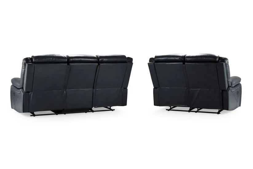 Albie Recliner Sofa Black 3+2 Set,2 (15320608833914)