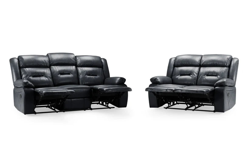 Albie Recliner Sofa Black 3+2 Set,3 (15320608833914)