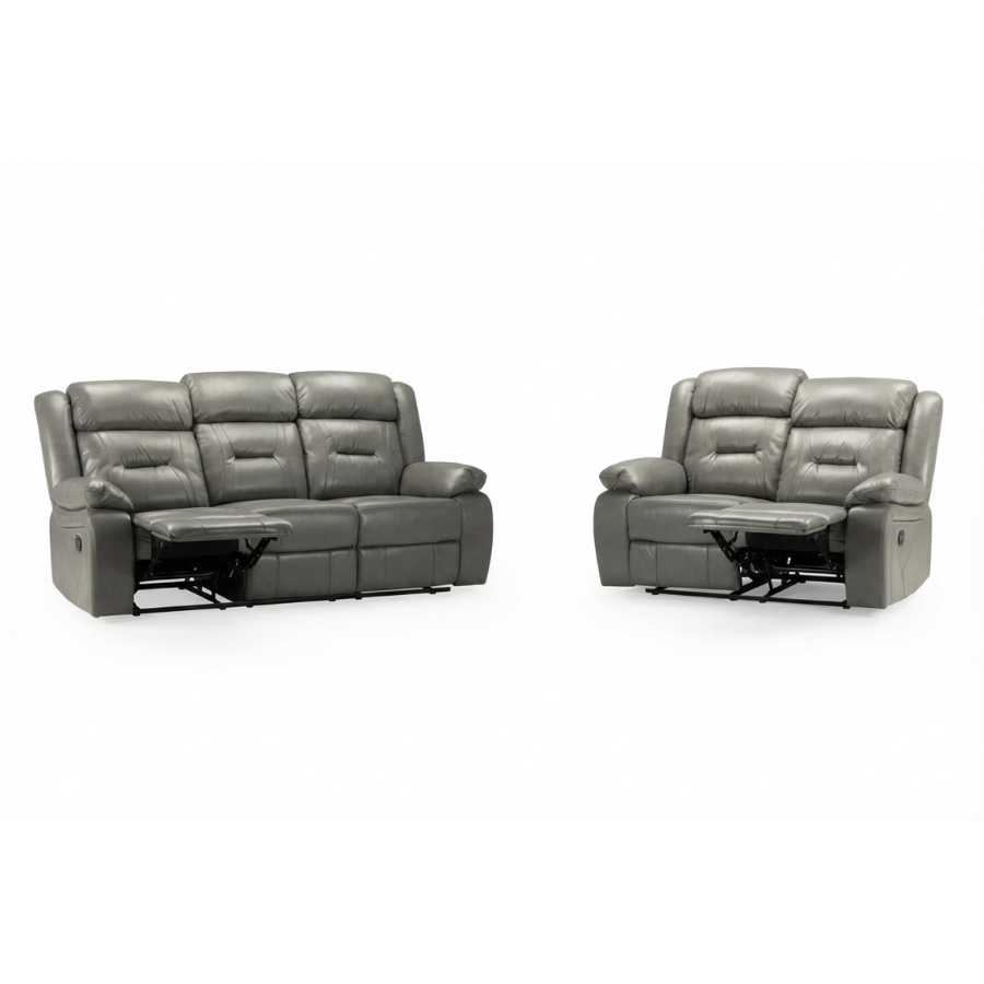 Albie Recliner Sofa Grey 3+2 Set,1 (15320608932218)