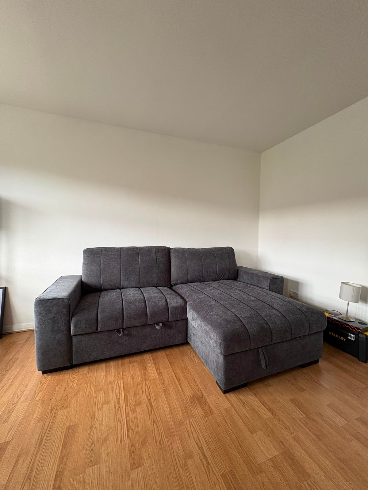 Alfie Universal Corner Sofa Bed in Grey
