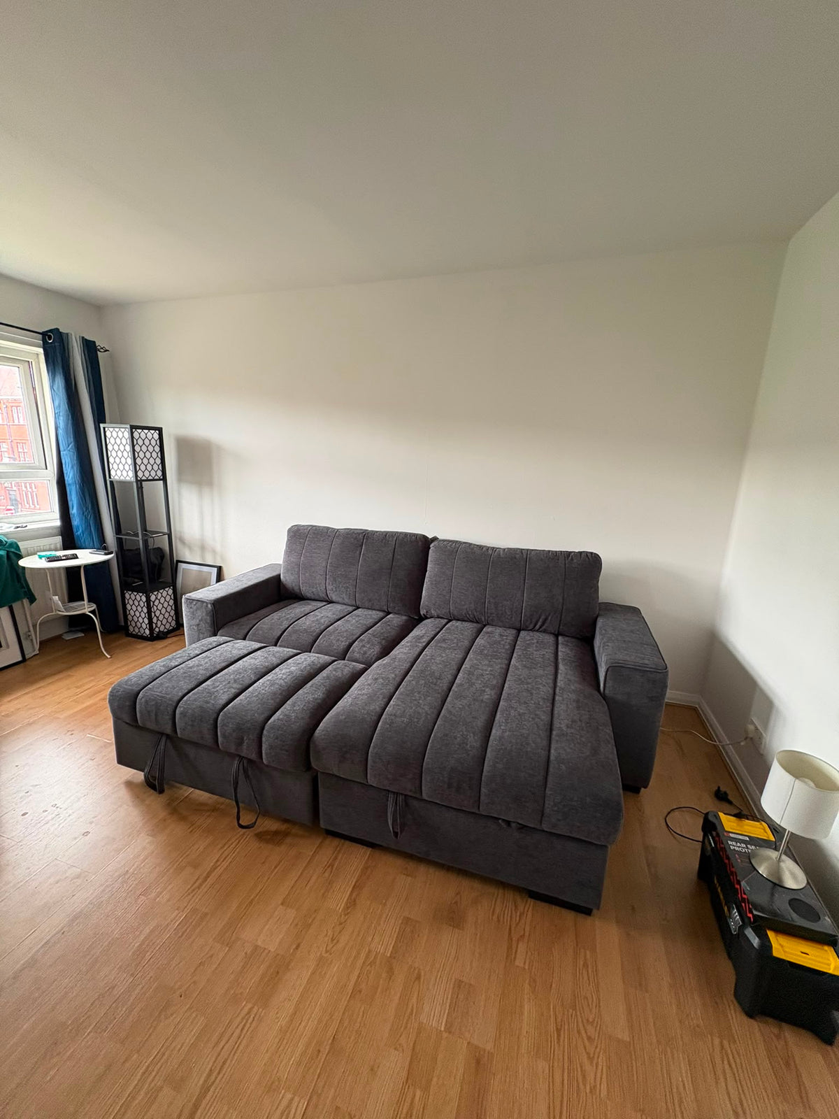 Alfie Universal Corner Sofa Bed in Grey