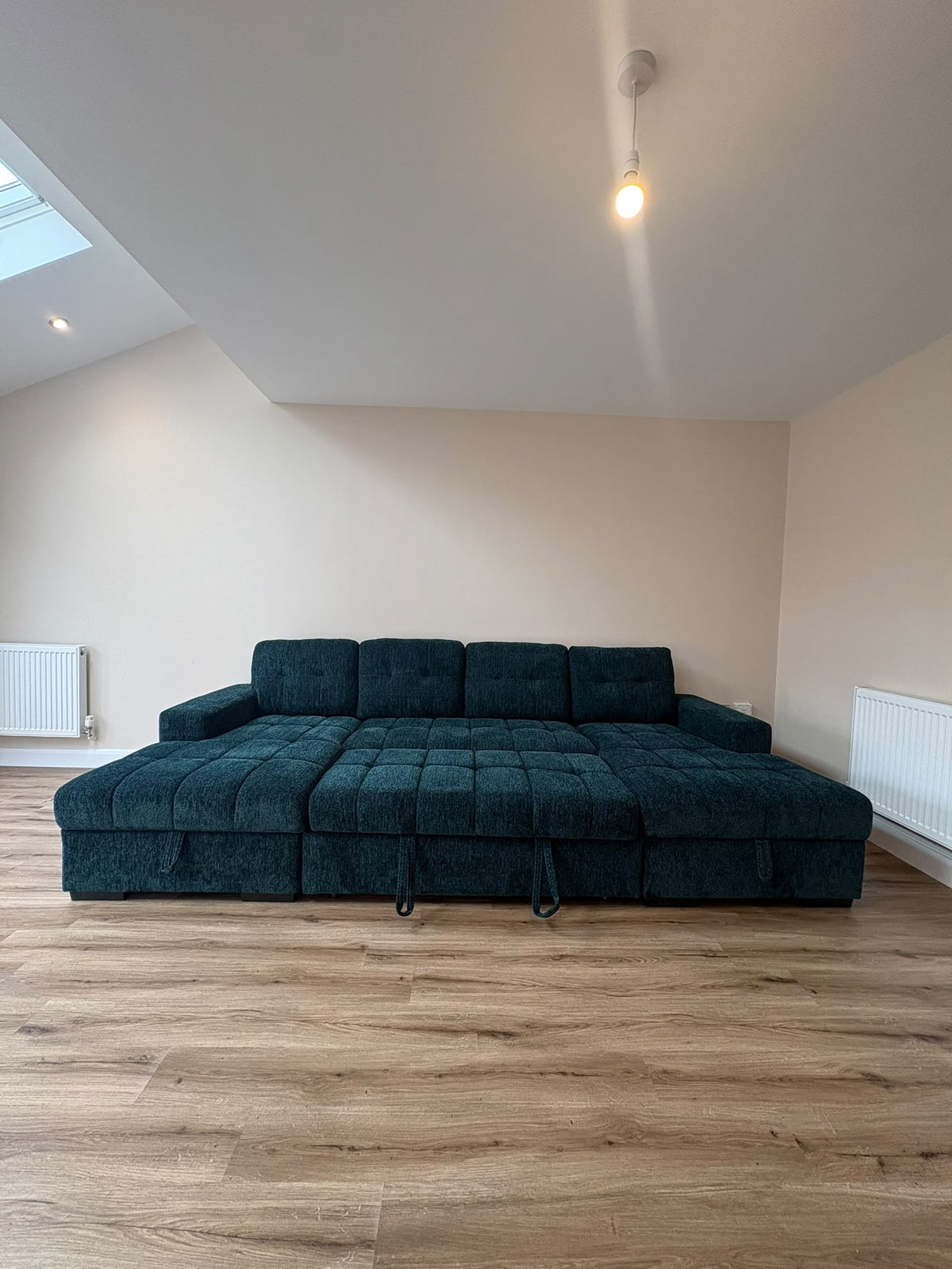 Amalfi U Shape Sofa Bed in Teal
