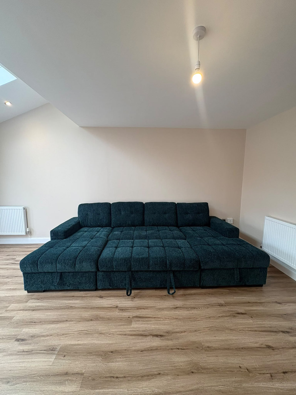 Amalfi U Shape Sofa Bed in Teal