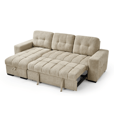 Amalfi Universal Corner Sofa Bed in Beige