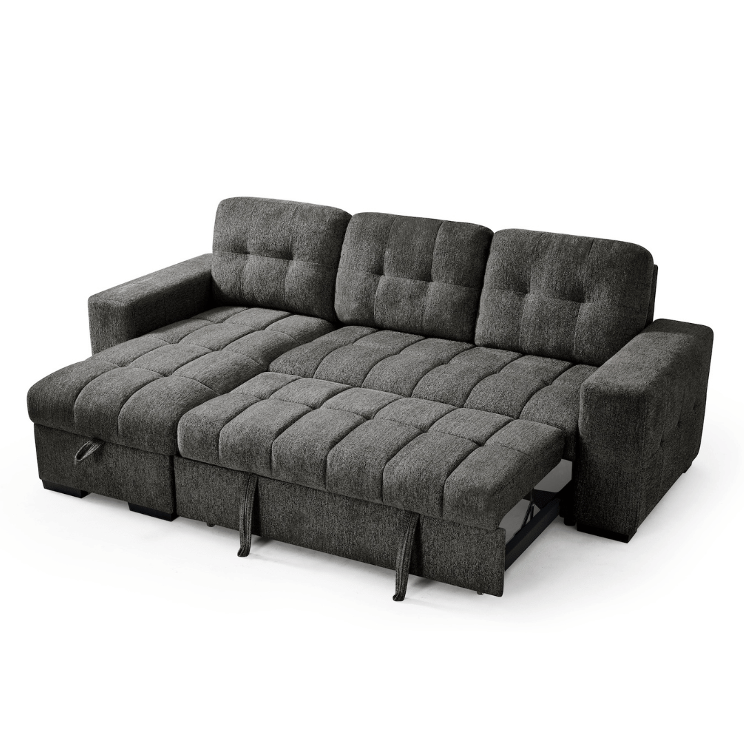 Amalfi Universal Corner Sofa Bed in Grey 0
