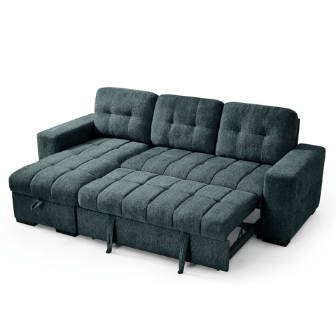 Amalfi Universal Corner Sofa Bed in Teal