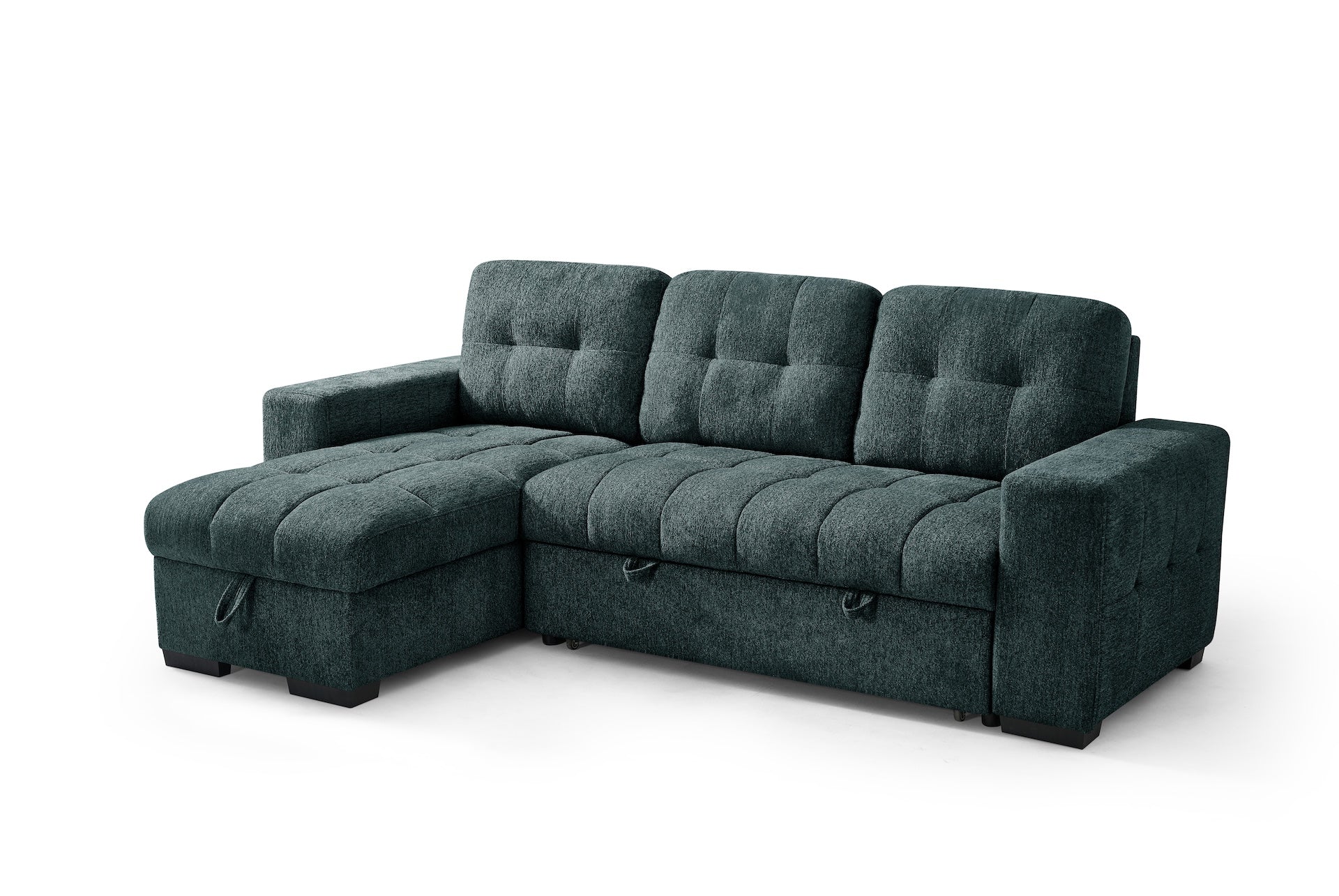 Amalfi Universal Corner Sofa Bed in Teal 1