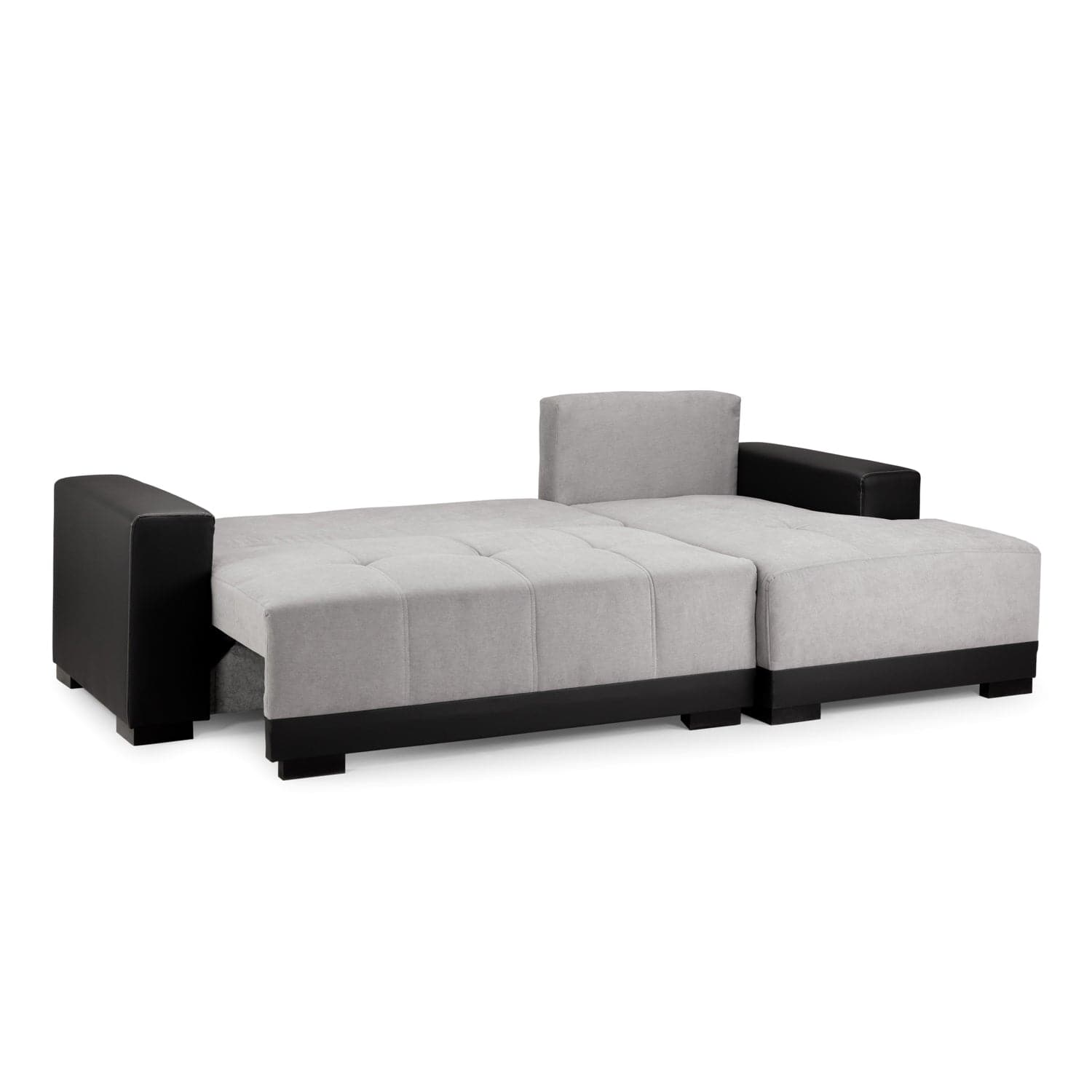 Angelino Sofabed Black/Grey Right Hand Facing Corner - detail view view (7023063728192)