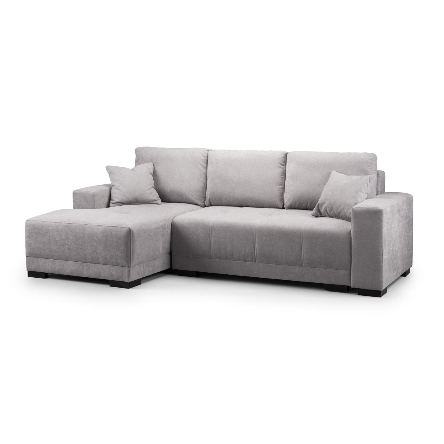 Angelino Sofabed Grey Left Hand Facing Corner - front view (7023043248192)