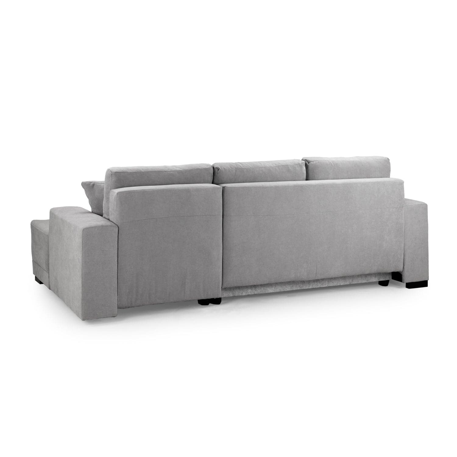 Angelino Sofabed Grey Right Hand Facing Corner- back view (7023045738560)