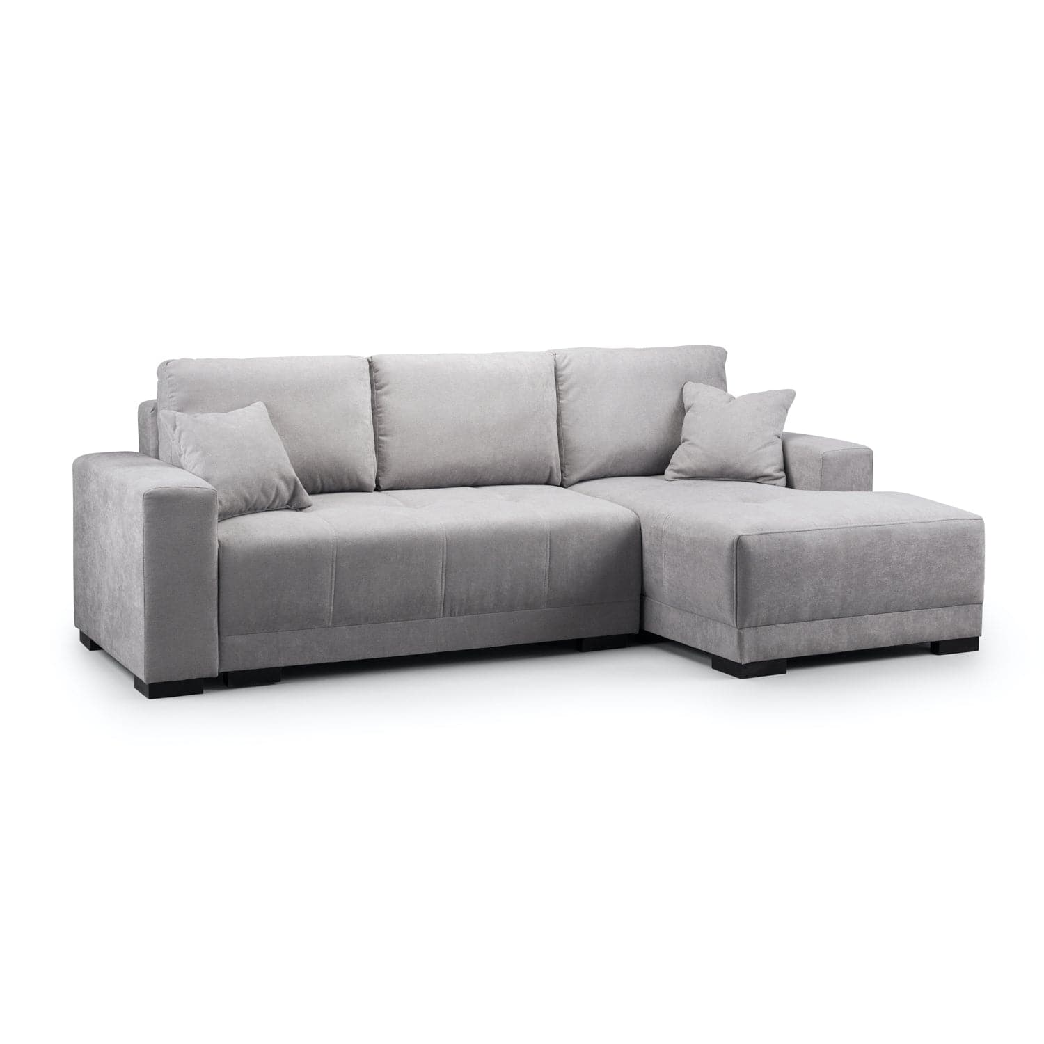 Angelino Sofabed Grey Right Hand Facing Corner- front view (7023045738560)