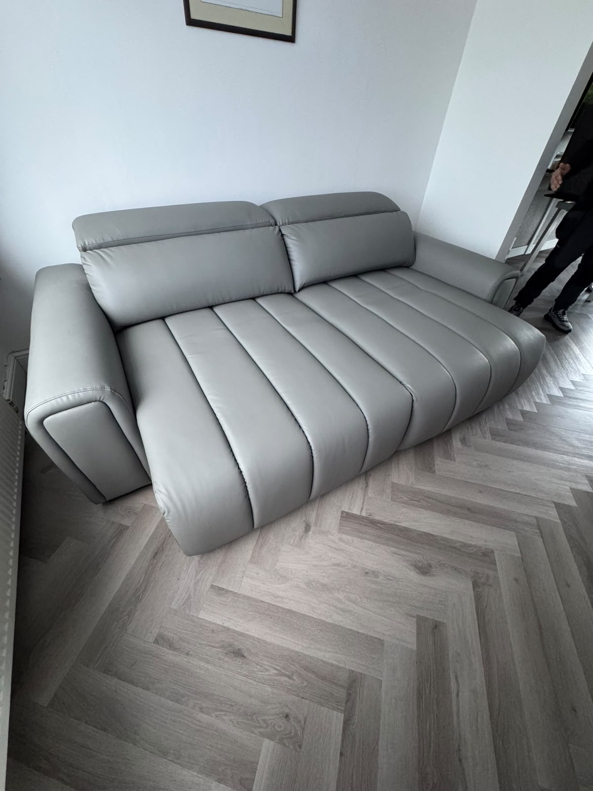 April Electric Sofabed Grey 3 Seater