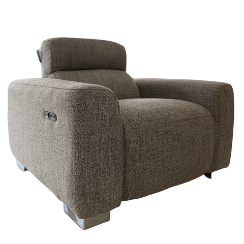 Arabella Electric Recliner Beige Armchair